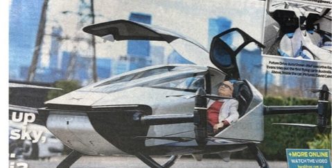 Herald Sun, Ray Evans,CEO, Future Drive AutoShows, XPeng X2 Flying Car